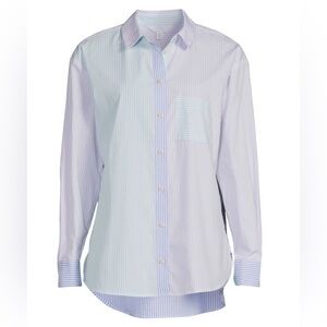 NWT Time and True women's oversized button-down shirt in Lilac Bud size medium